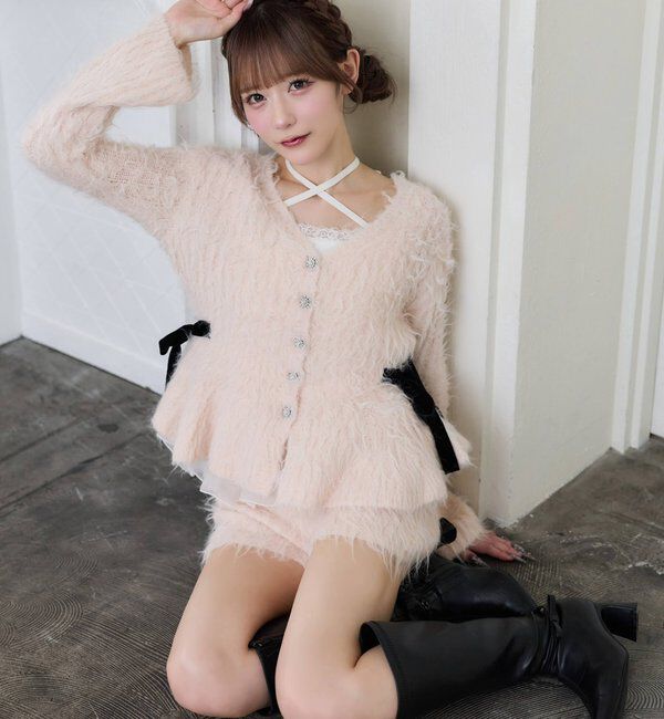  「【Premium order】ふわモテペプラムニット/セットアップ可能」|ニット・セーター|