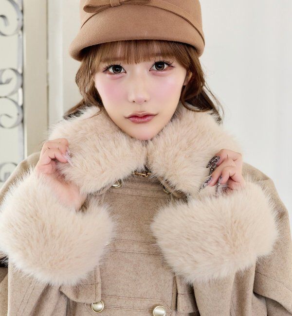  「【Premium order】マルチwayファー襟ケープコート」|その他|