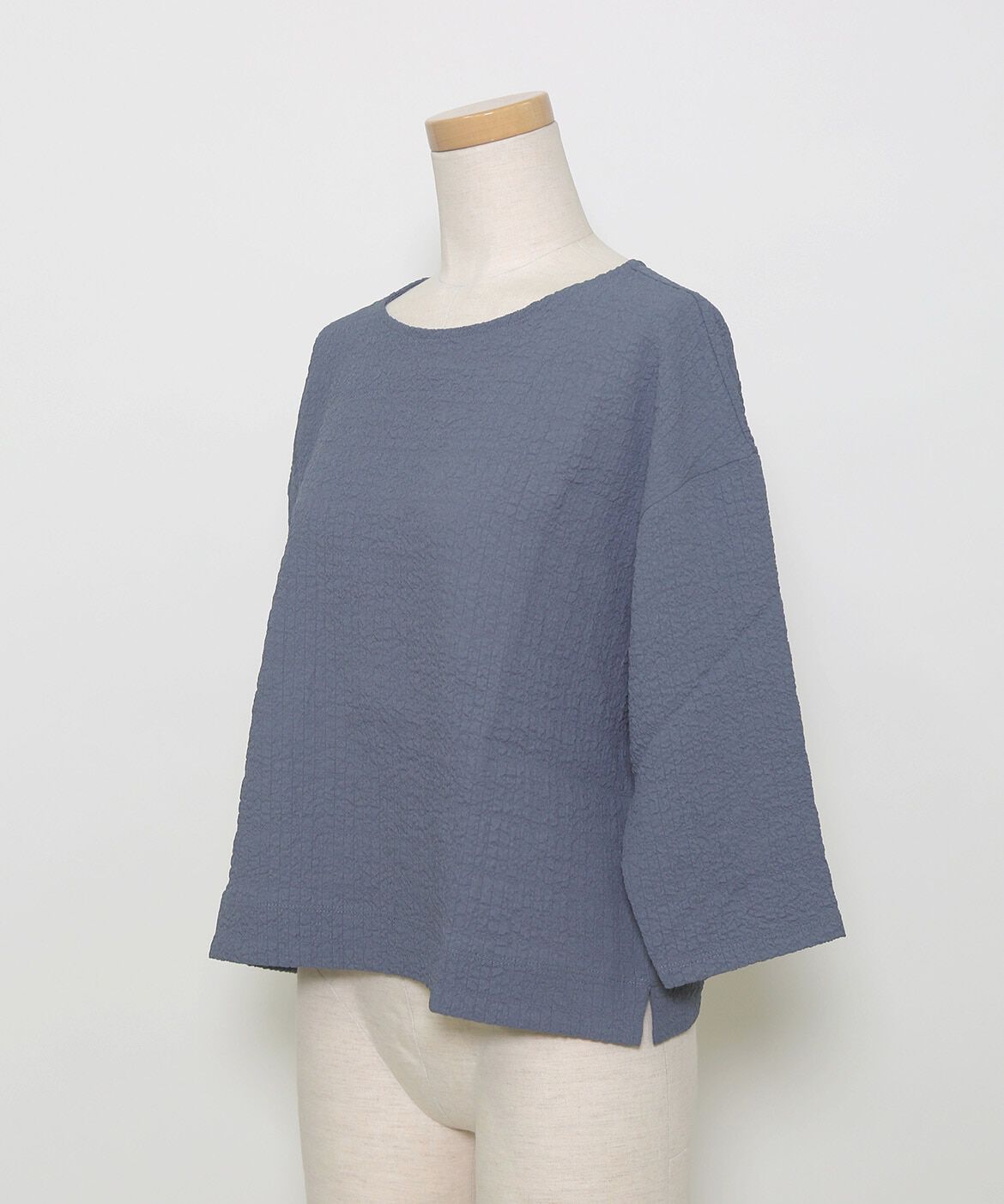 INED「《大きいサイズ》2WAYストレッチドロップショルダーカットソー」|Tシャツ・カットソー|