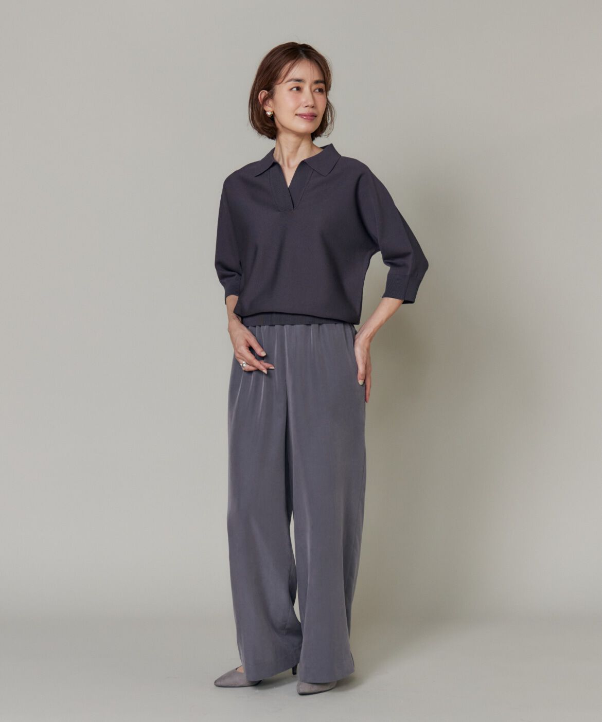 7-IDconcept.「イージーワイドパンツ｜しなやかな落ち感が叶える上品で軽やかな一本」|その他|