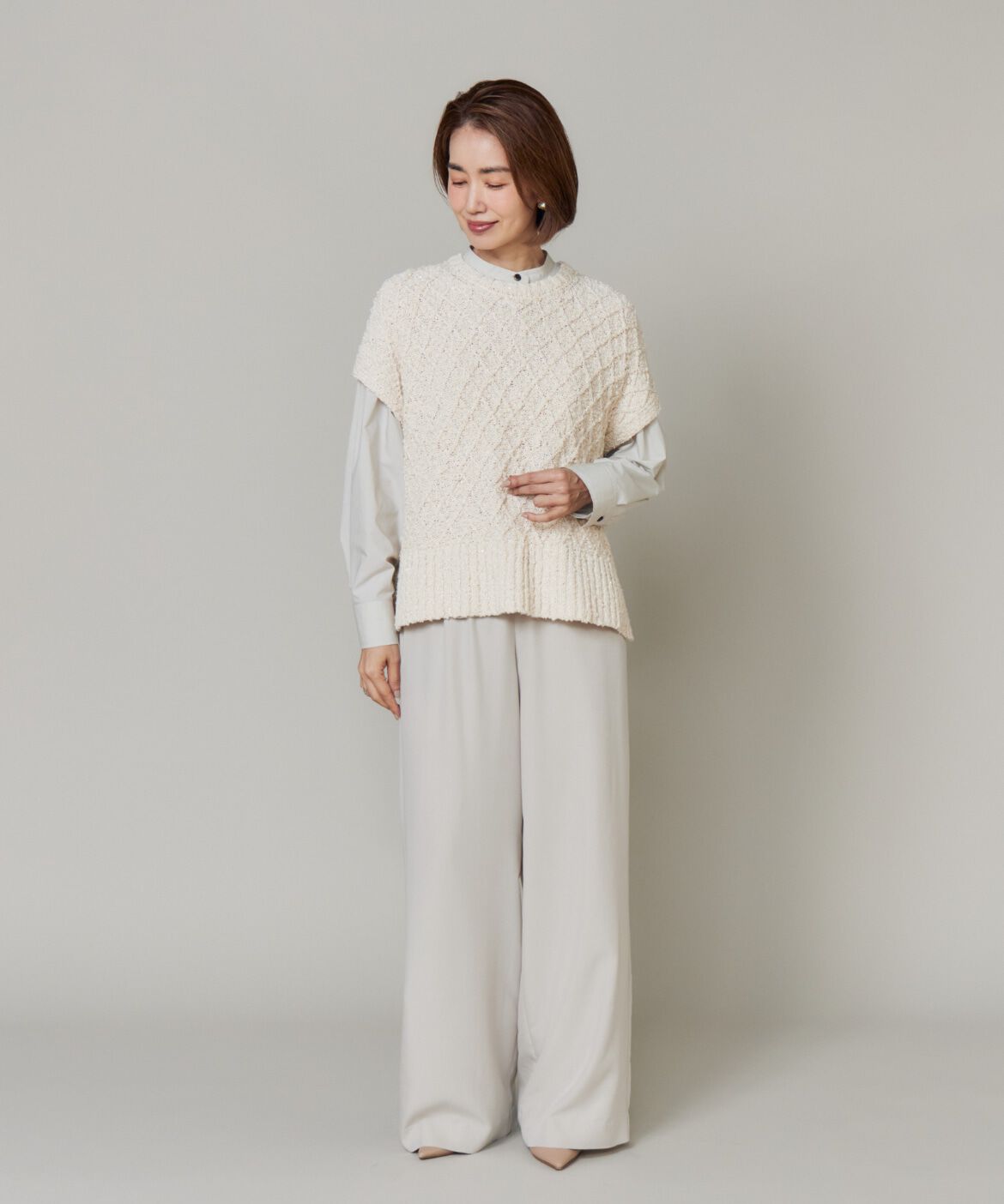 7-IDconcept.「イージーワイドパンツ｜しなやかな落ち感が叶える上品で軽やかな一本」|その他|