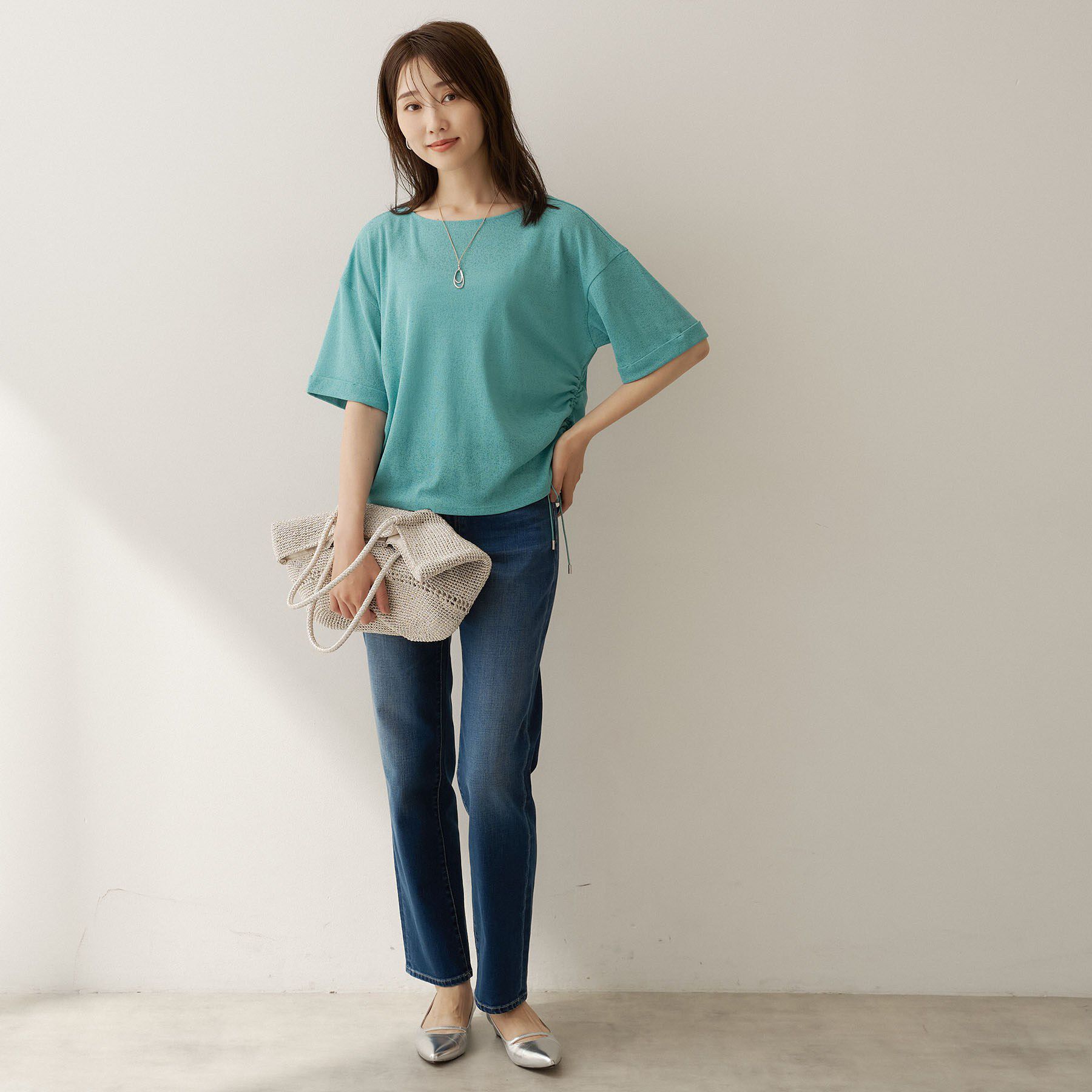 UNTITLED「【絞れる/シアー】ドロストプルオーバージャージ」|Tシャツ・カットソー|
