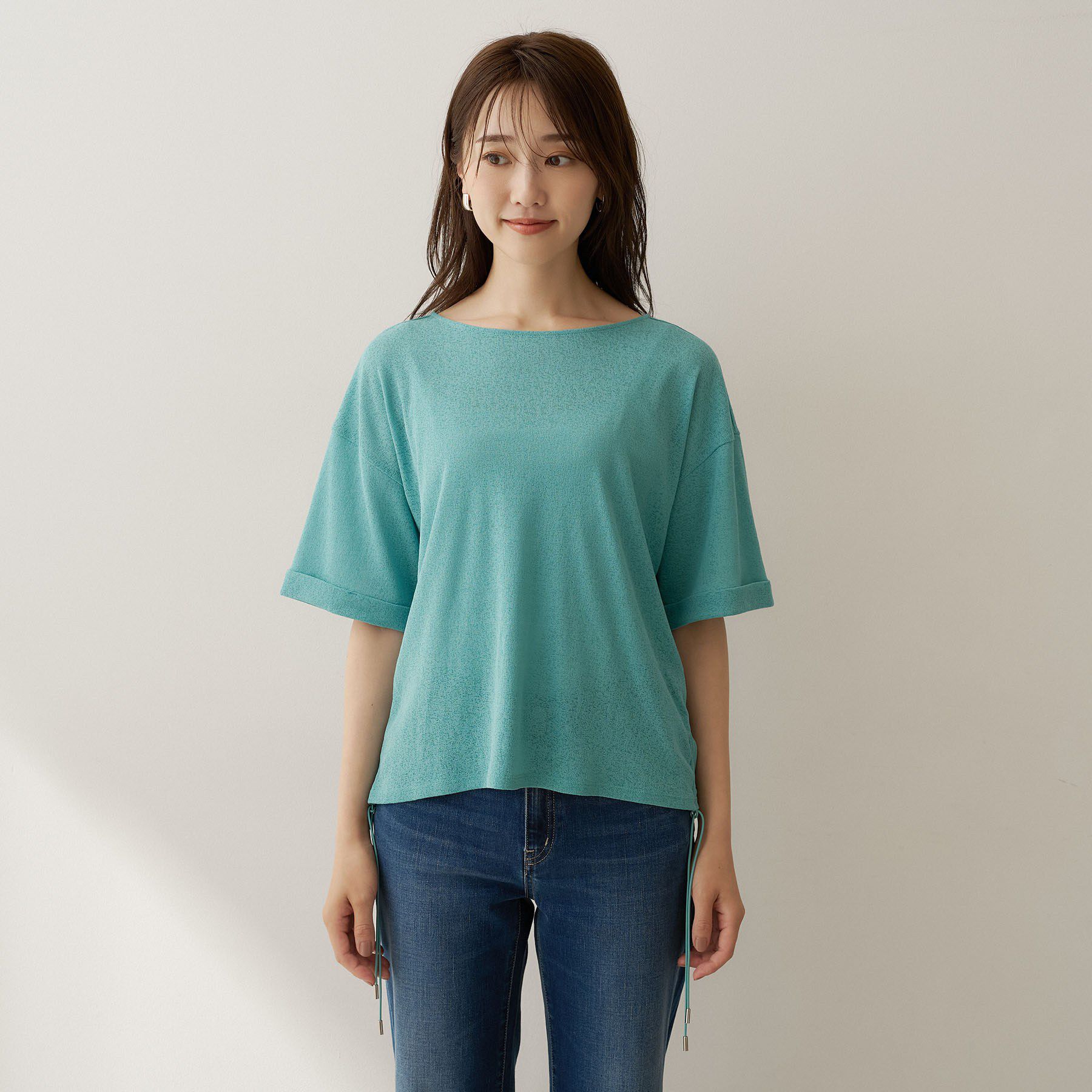 UNTITLED「【絞れる/シアー】ドロストプルオーバージャージ」|Tシャツ・カットソー|
