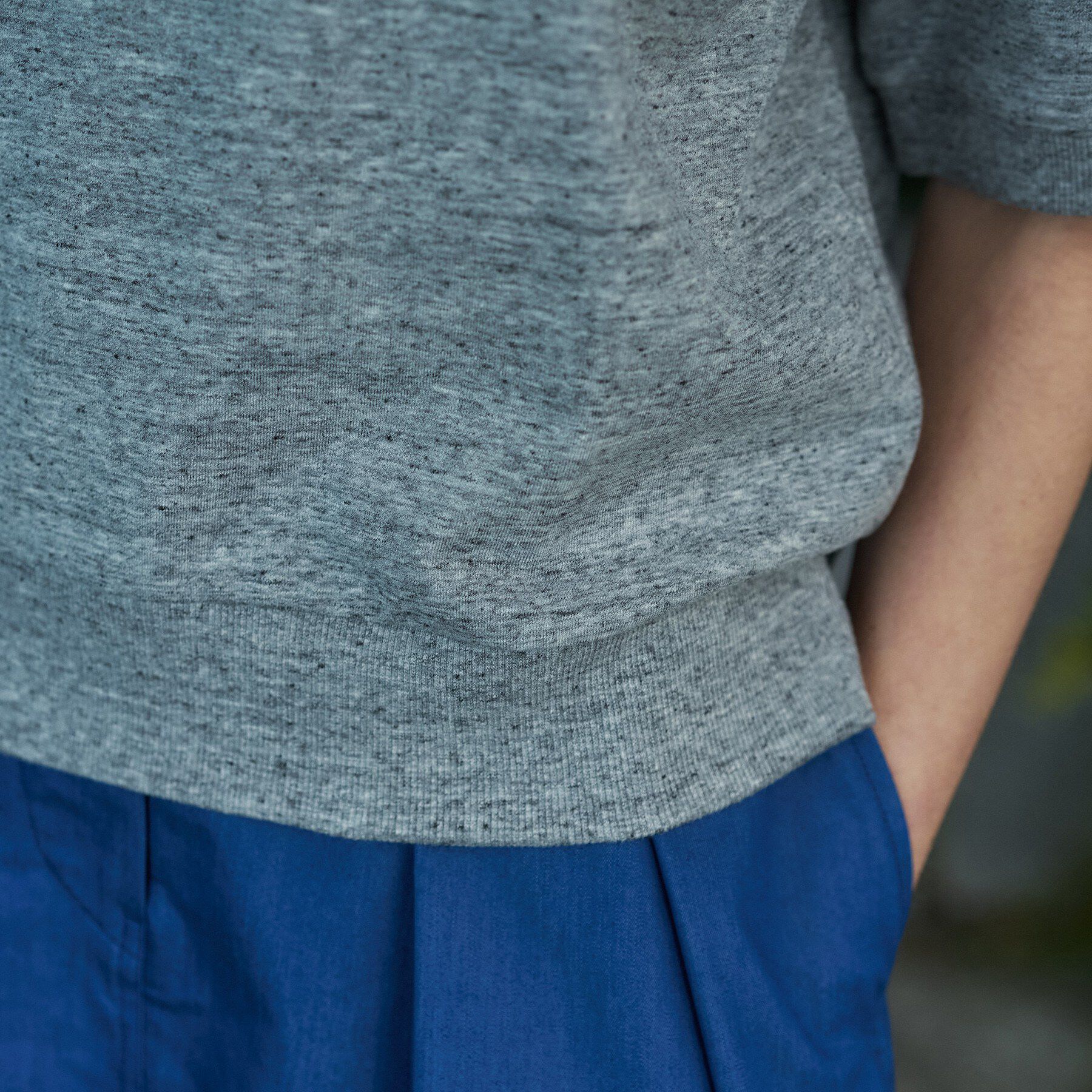 DRESSTERIOR「【セットアップ可/ウォッシャブル】ストレッチ裏毛ハーフスリーブプルオーバー」|Tシャツ・カットソー|