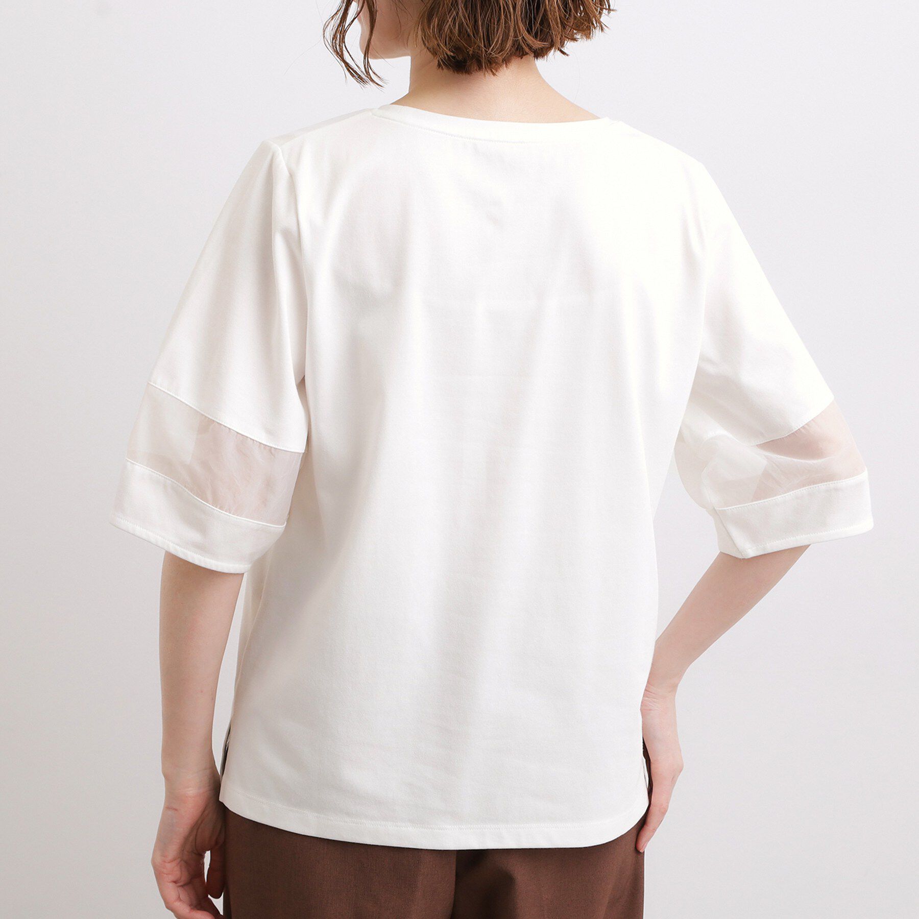 grove「【吸水速乾・UVカット】シアードッキングランタンスリーブTシャツ」|Tシャツ・カットソー|