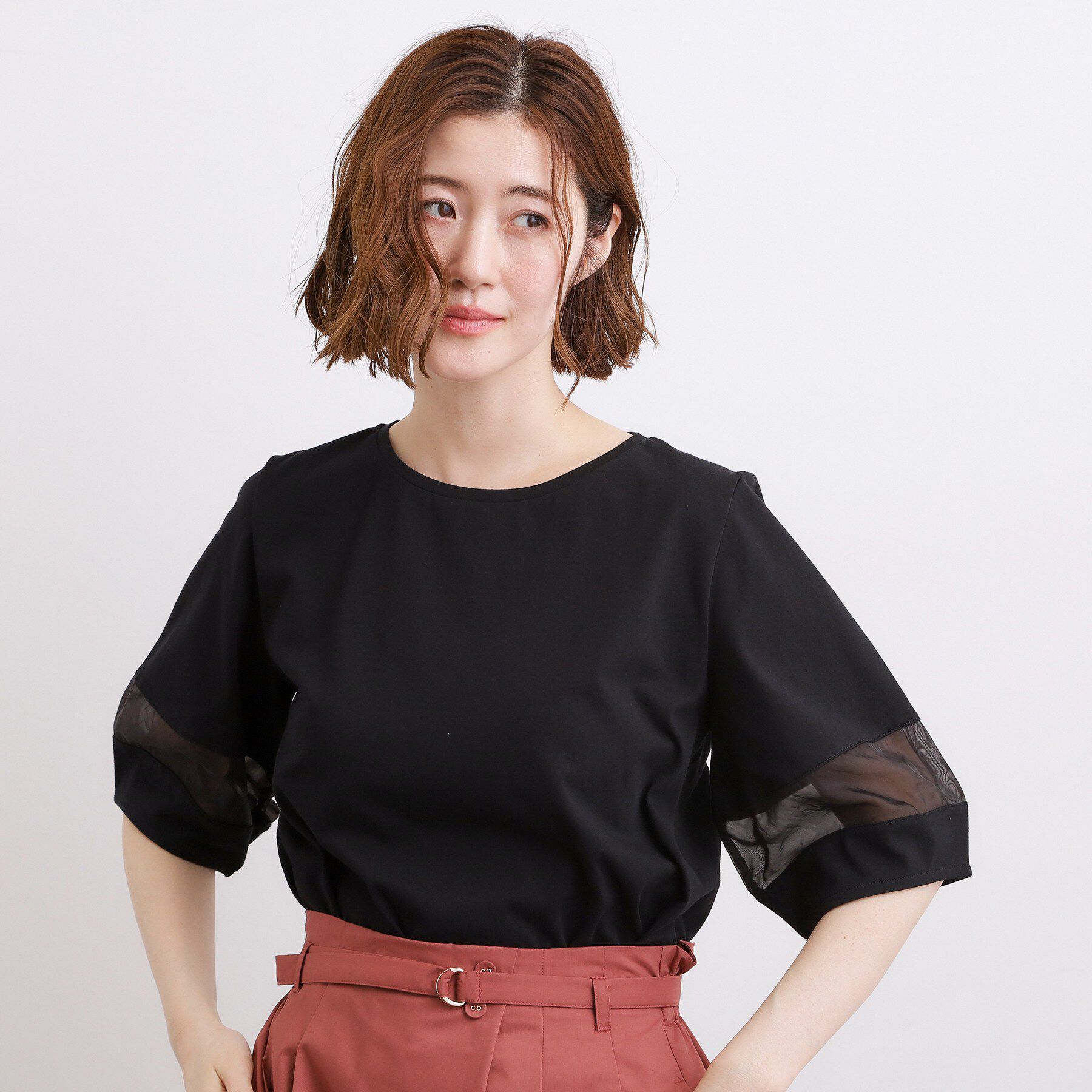 grove「【吸水速乾・UVカット】シアードッキングランタンスリーブTシャツ」|Tシャツ・カットソー|