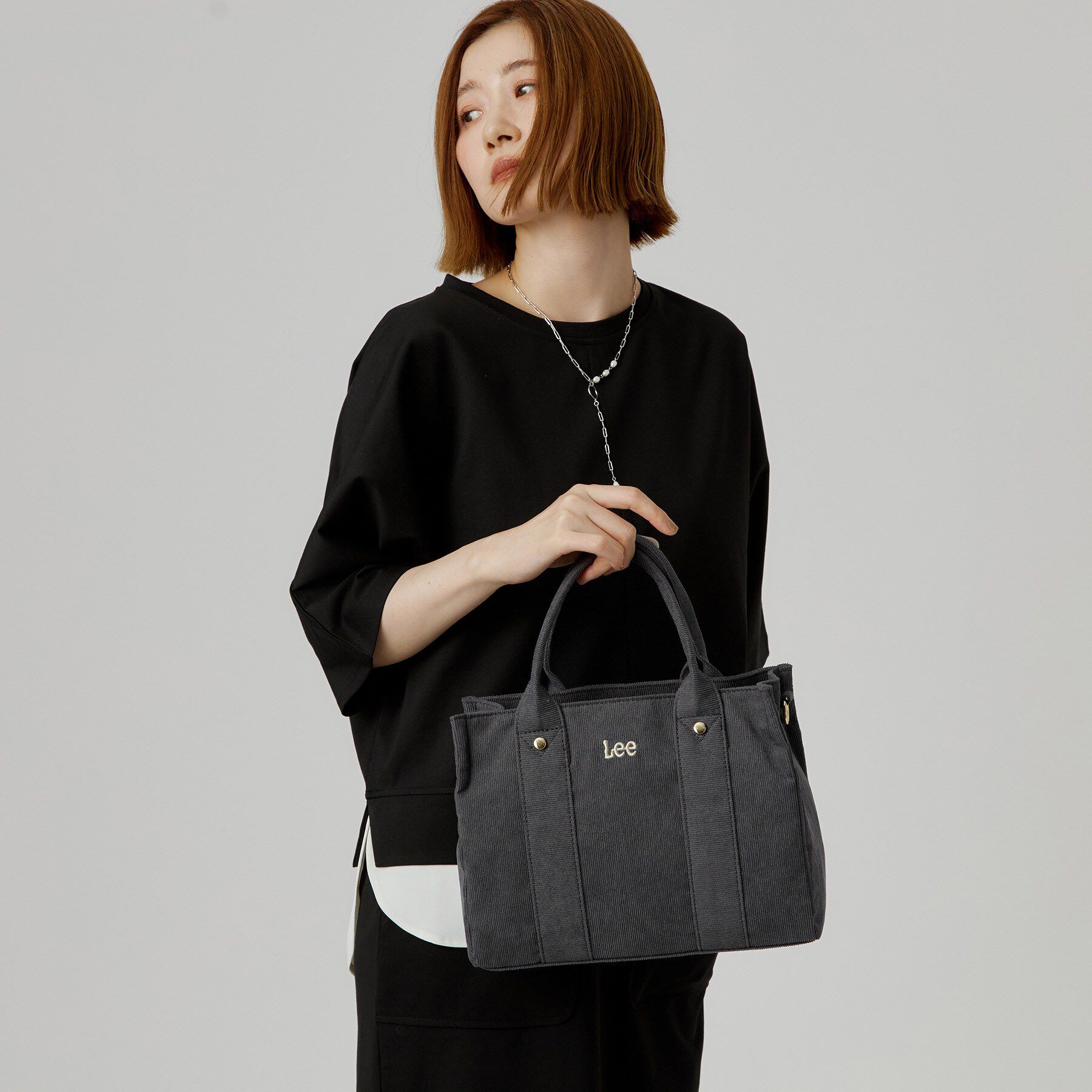 grove「【Lee別注】コーディロイ2wayトート」|トートバッグ|
