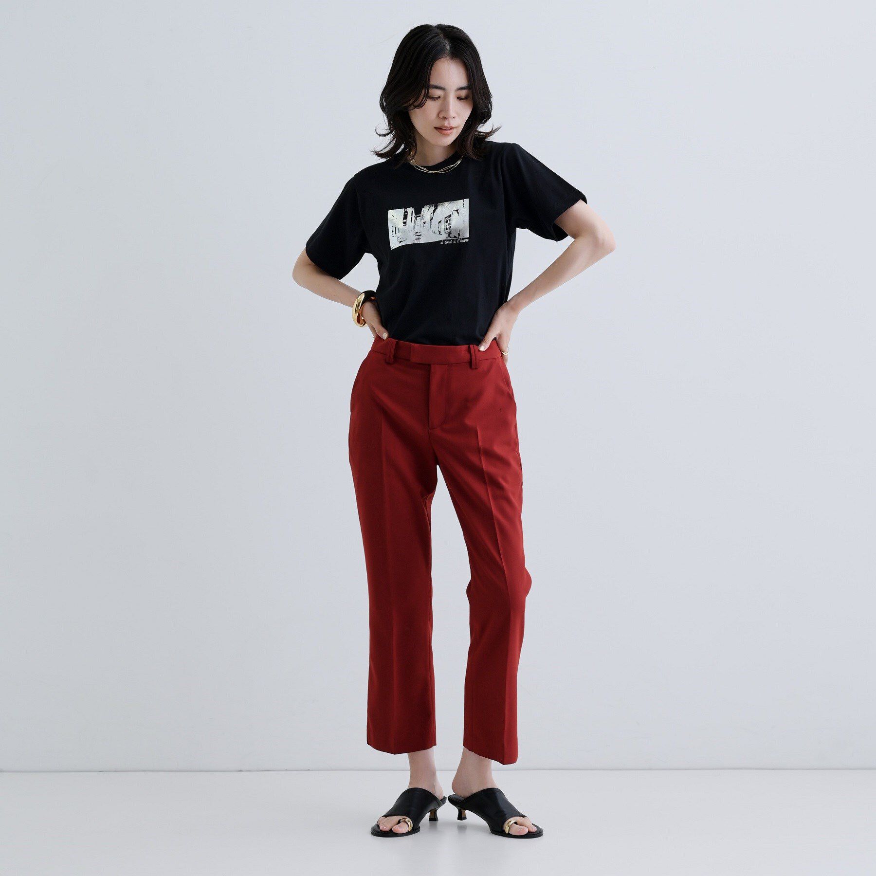 GALLEST「クロップドスリットパンツ」|その他|