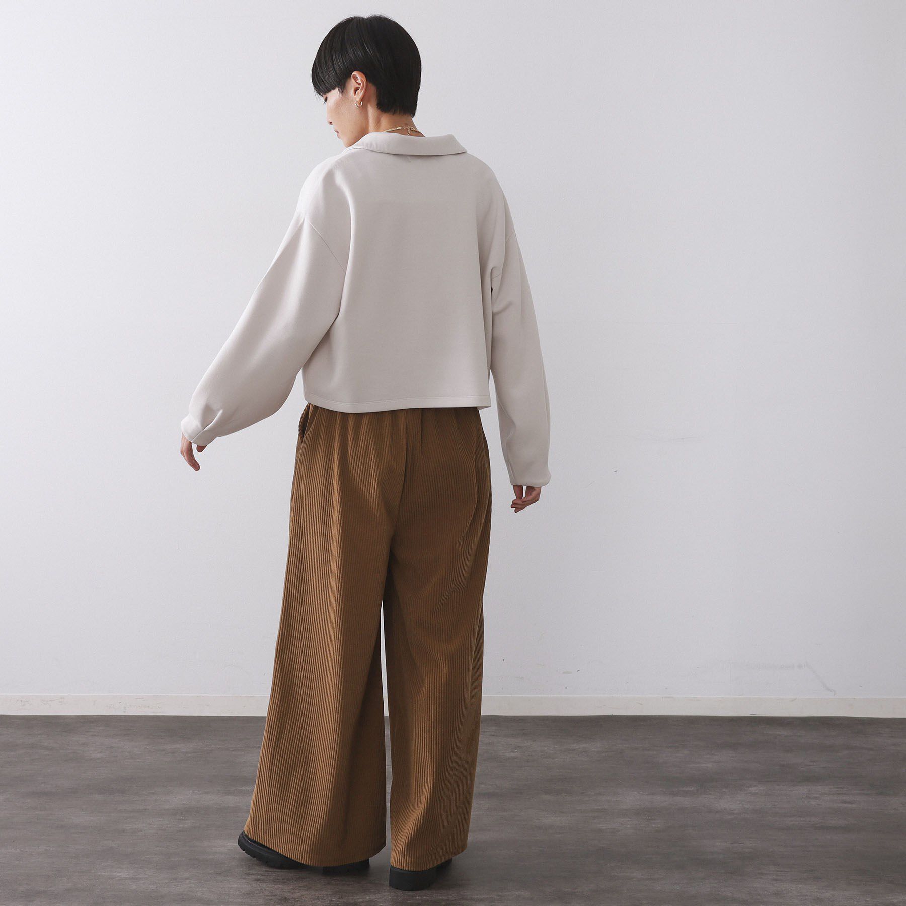 OPAQUE.CLIP「スキッパートップス【UVケア／洗濯機OK】」|Tシャツ・カットソー|