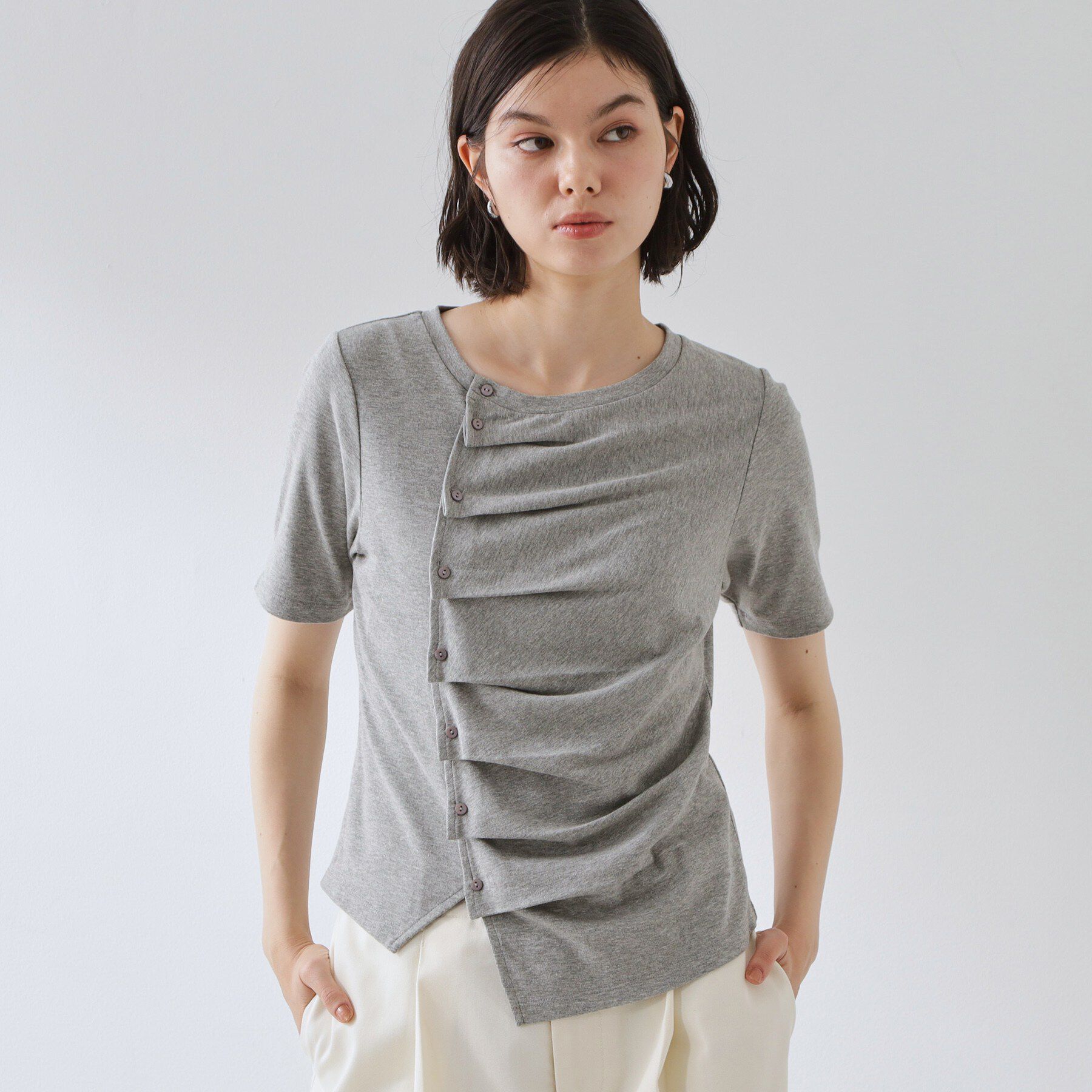 THE SHOP TK「フロントタックカットソー」|Tシャツ・カットソー|