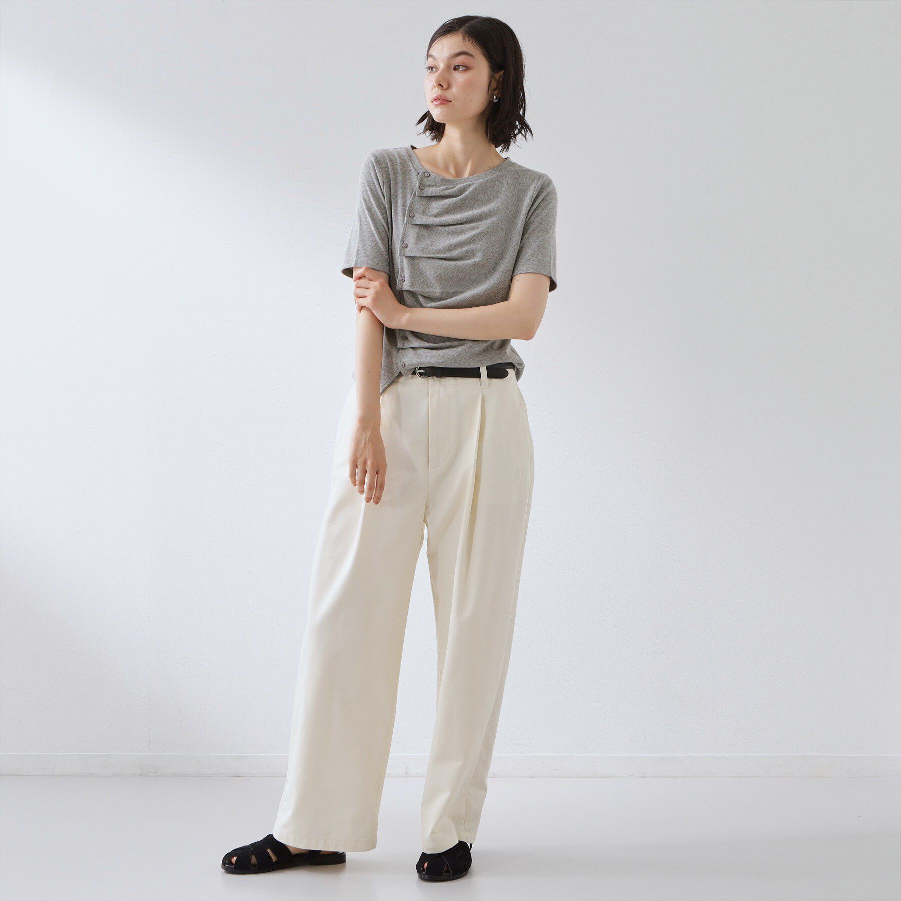 THE SHOP TK「フロントタックカットソー」|Tシャツ・カットソー|