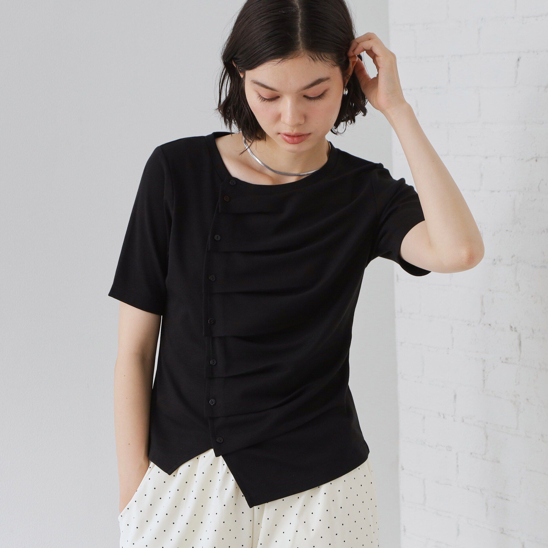 THE SHOP TK「フロントタックカットソー」|Tシャツ・カットソー|