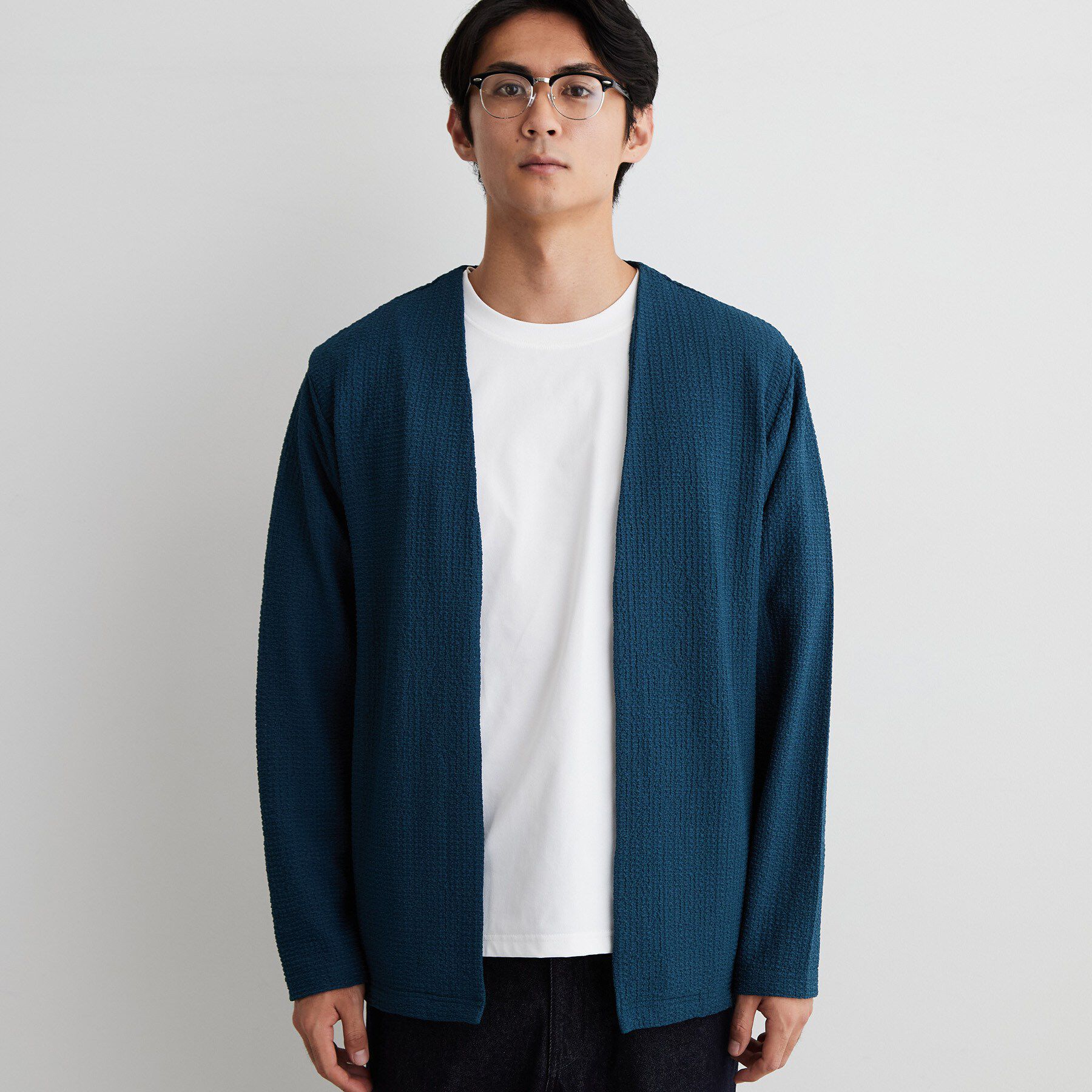 THE SHOP TK「【半袖Tシャツ付き／洗濯機OK】アンサンブル 長袖カーディガン」|カーディガン|