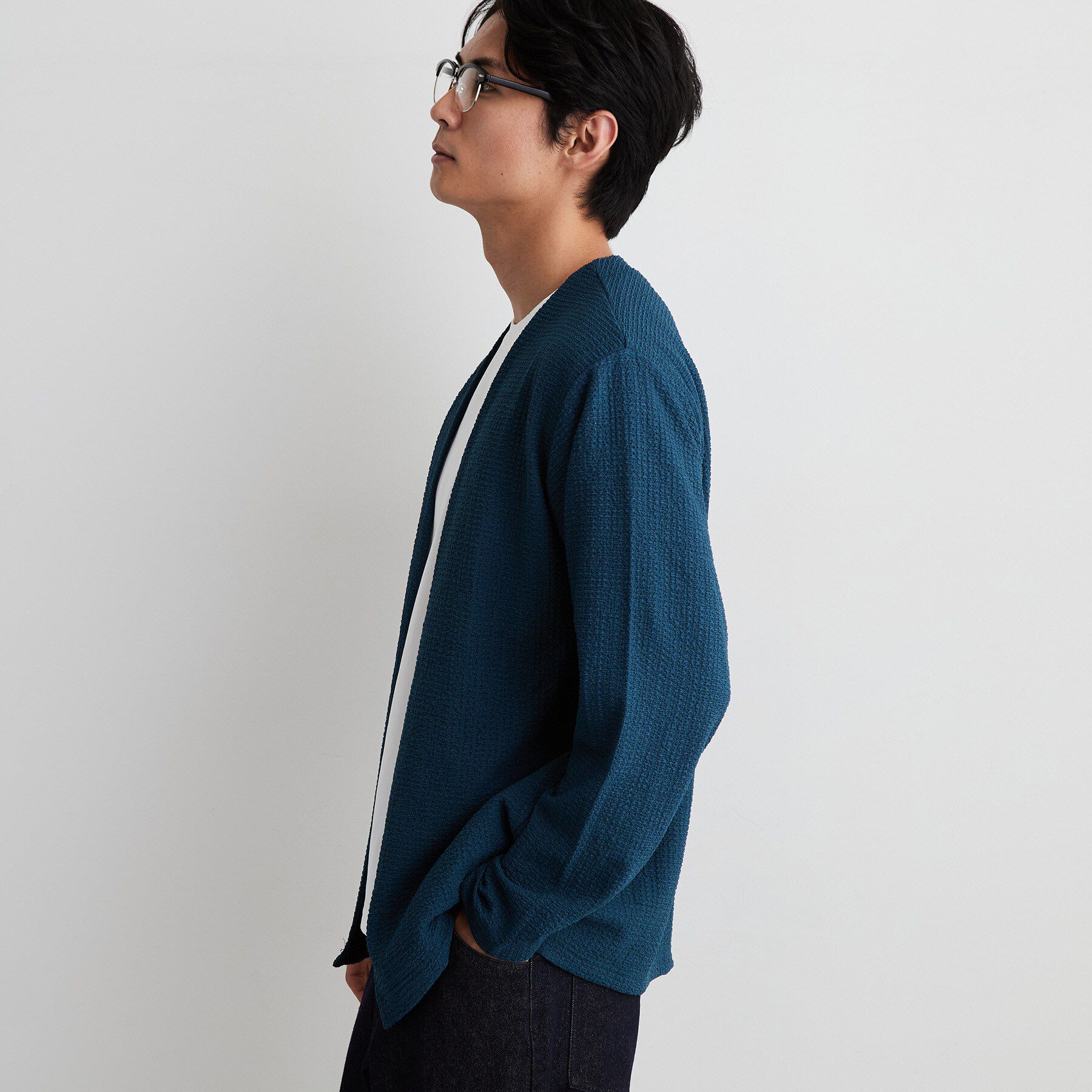THE SHOP TK「【半袖Tシャツ付き／洗濯機OK】アンサンブル 長袖カーディガン」|カーディガン|