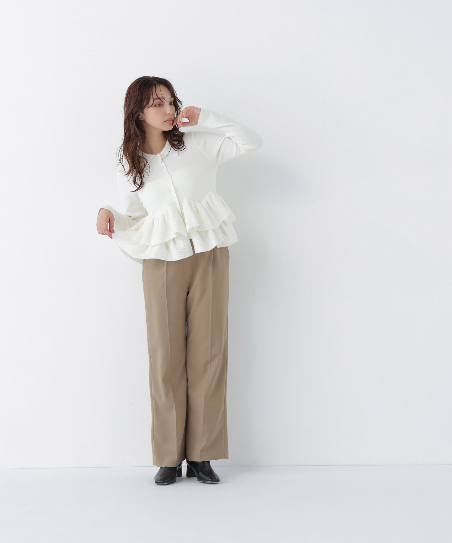  「＜CanCam10月号掲載＞ダブルブレスト SETUP ワイドパンツ」|その他|