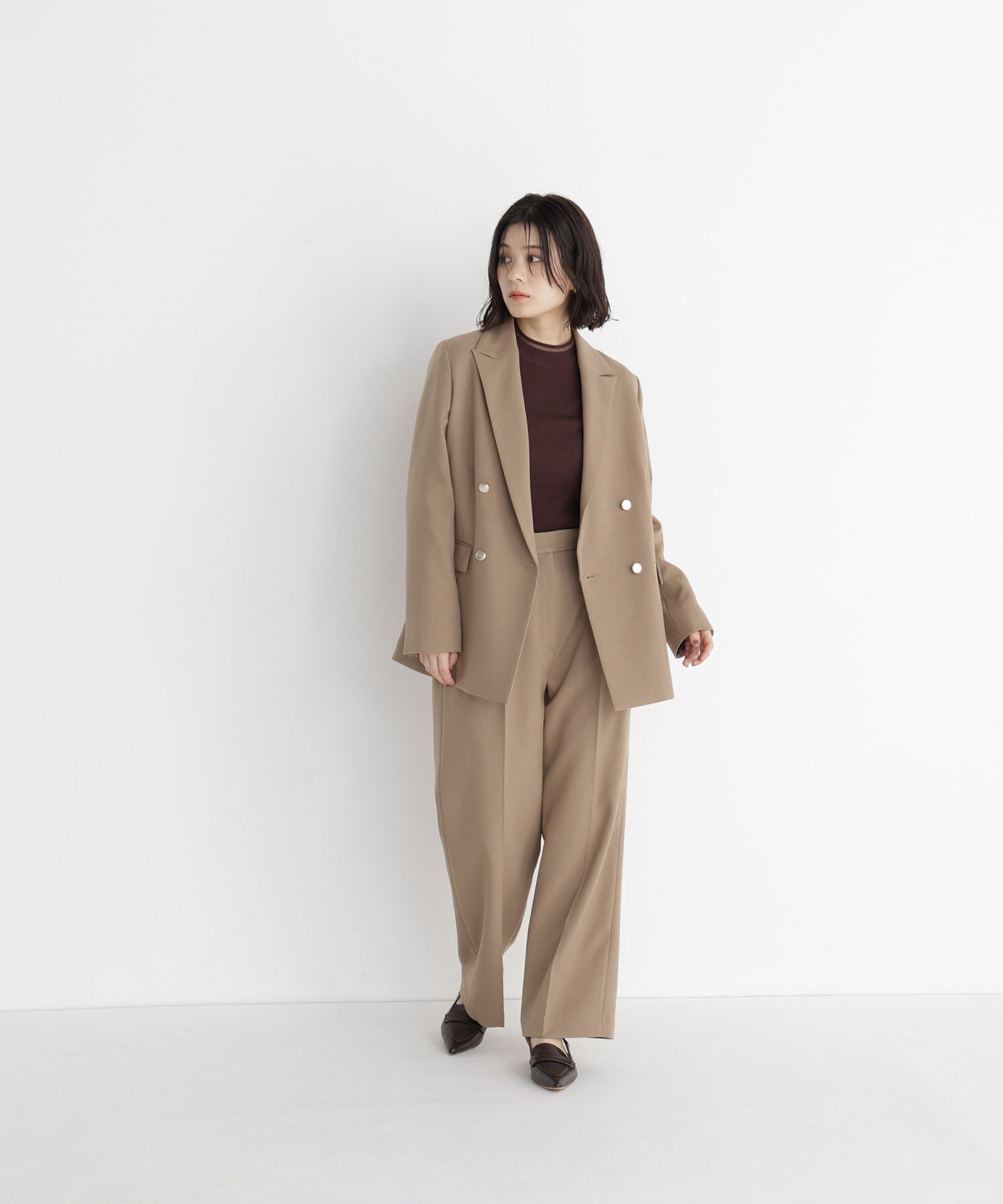  「＜CanCam10月号掲載＞ダブルブレスト SETUP ワイドパンツ」|その他|