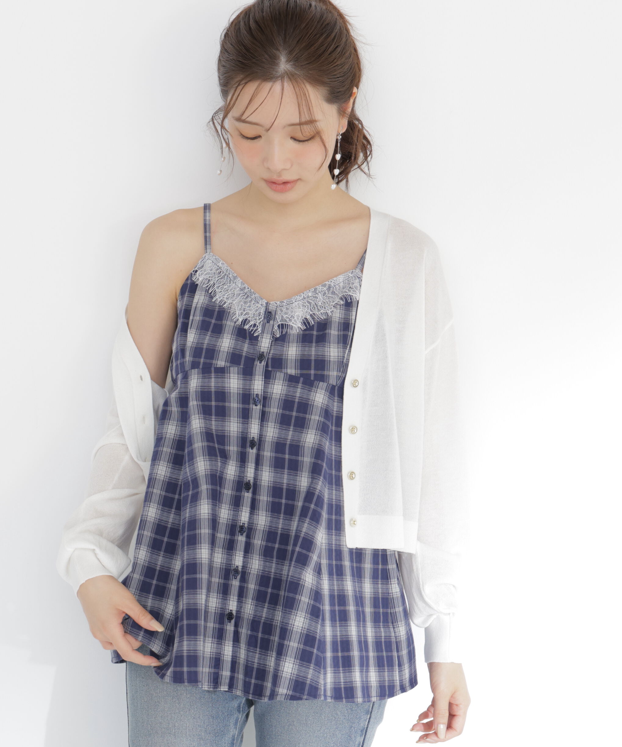 PROPORTION BODY DRESSING「＜a/mie＞レイヤードキャミソールビスチェ」|シャツ・ブラウス|