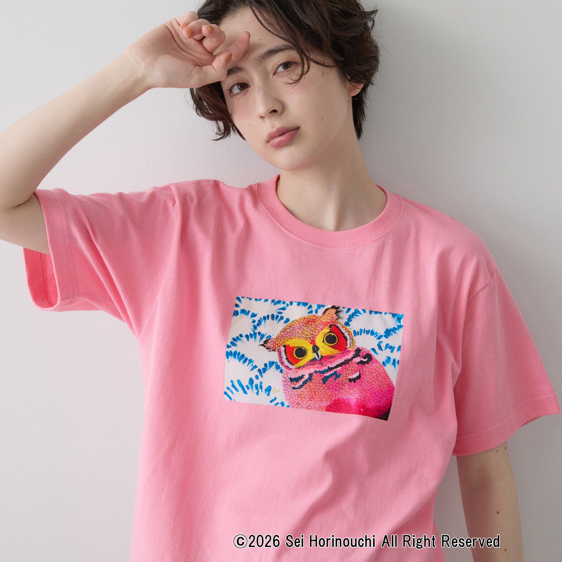 Dessin「Sei Horinouchi&times;Dessin Tシャツ」|Tシャツ・カットソー|ピンク(071)