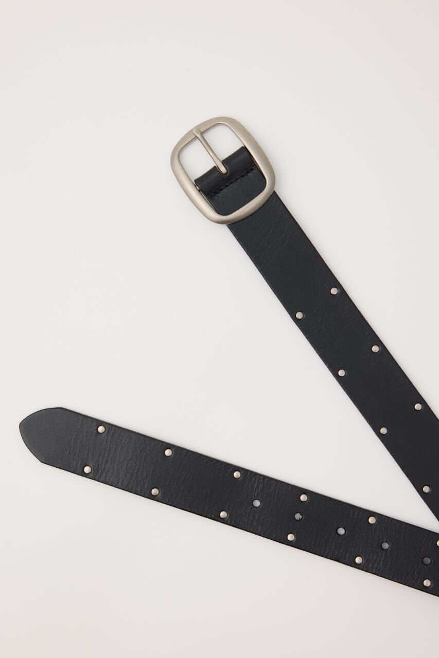 MOUSSY「DOUBLE STUDS LEATHER ベルト」|ベルト|