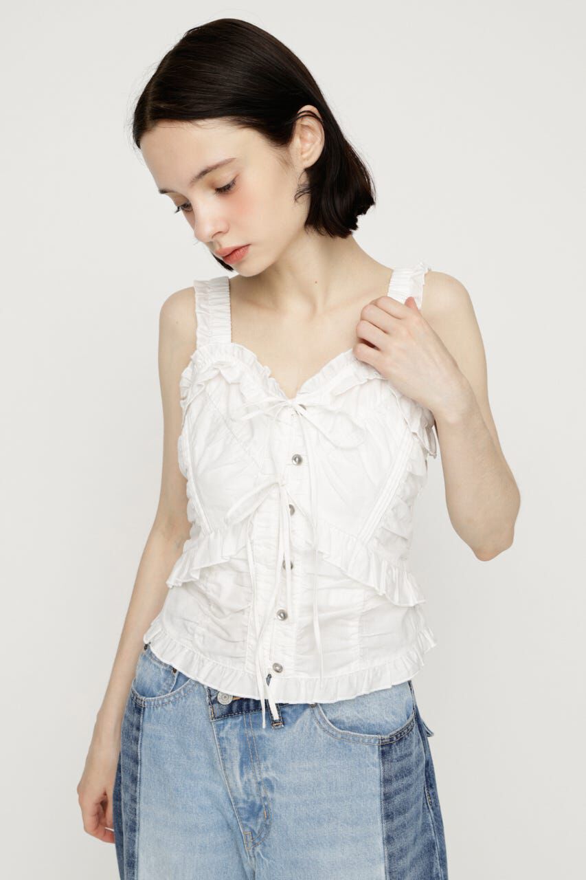 SLY「DUNGAREE SQUEEZE CAMI ブラウス」|キャミソール|