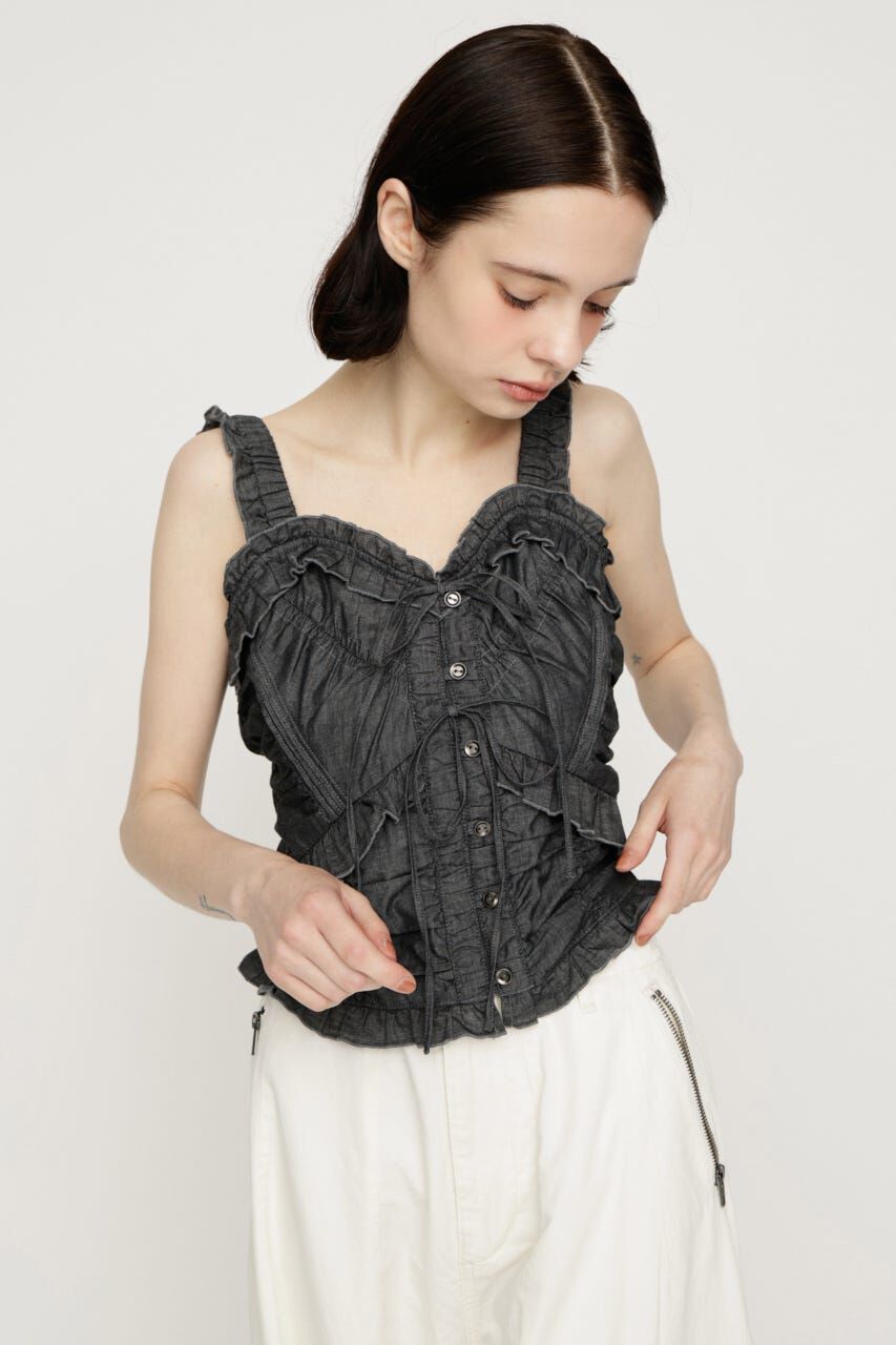 SLY「DUNGAREE SQUEEZE CAMI ブラウス」|キャミソール|