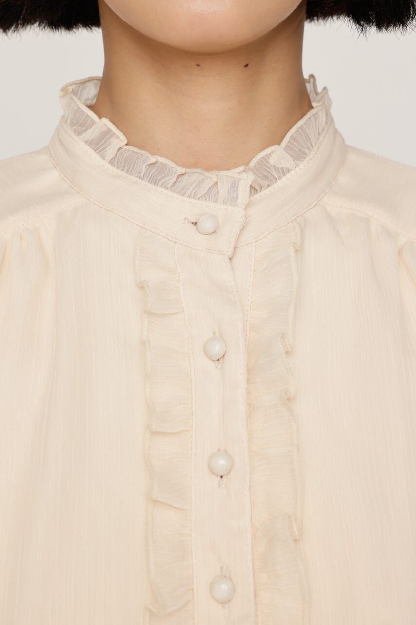 SLY「GATHER FRILL H／N PUFF ブラウス」|シャツ・ブラウス|