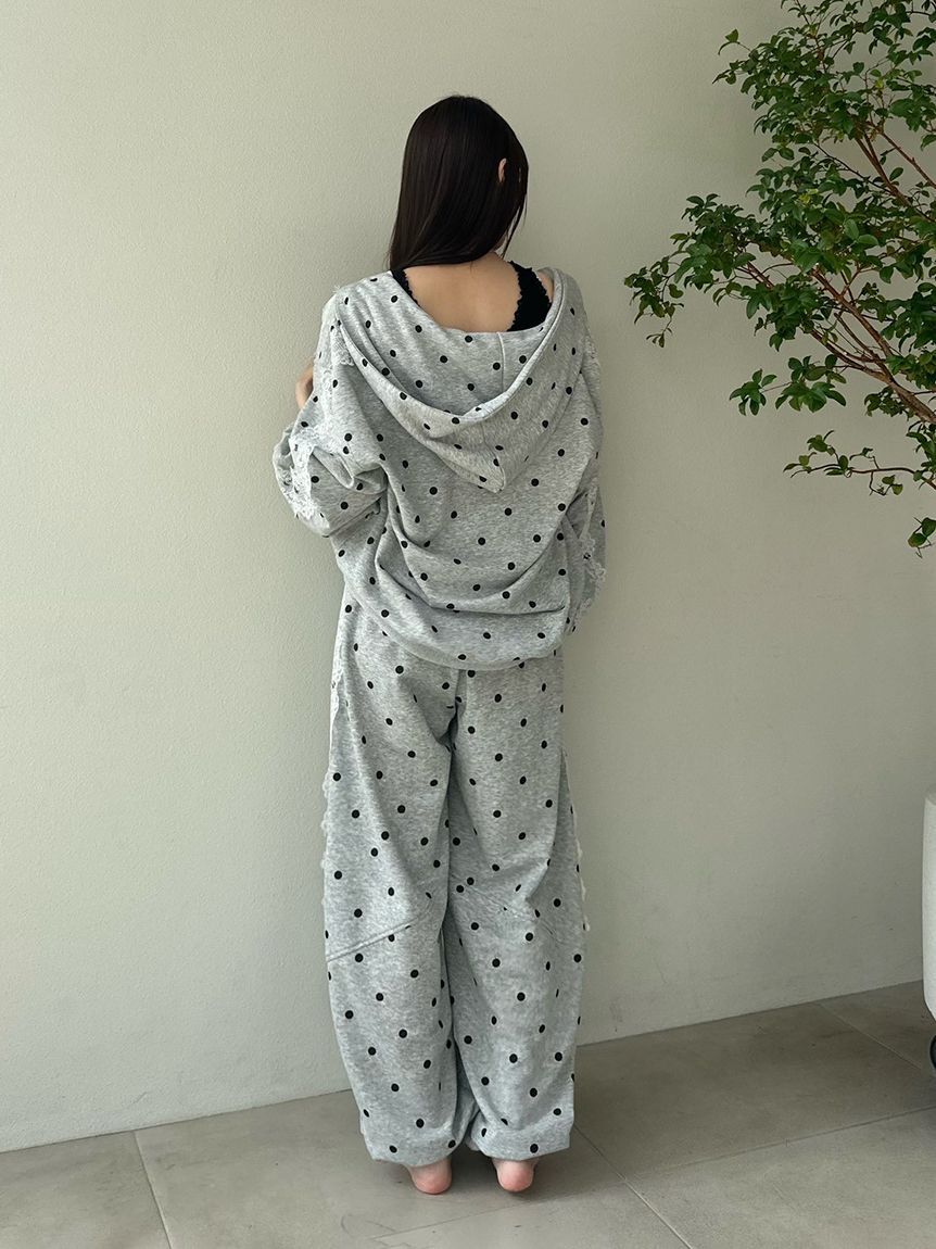 SNIDEL HOME「レーススウェットロングパンツ」|ルームウェア|