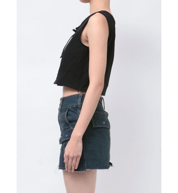 EMODA「レースアップナイロントップス」|Tシャツ・カットソー|