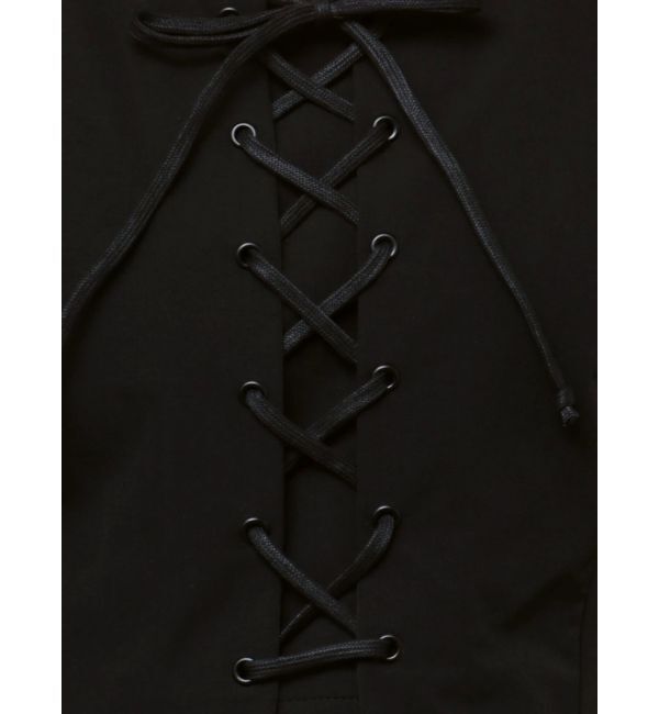 EMODA「レースアップナイロントップス」|Tシャツ・カットソー|