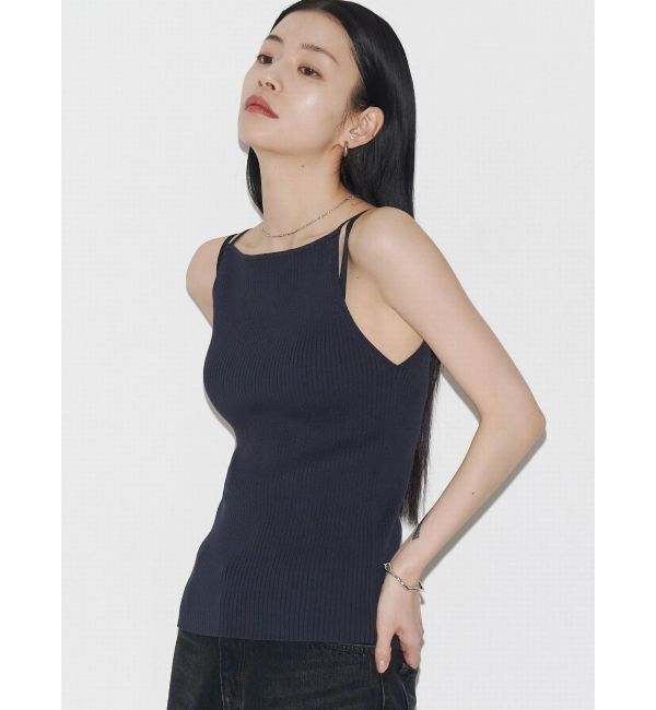 EMODA「【VEQUM】RIB HALTER NECK TOPS」|キャミソール|
