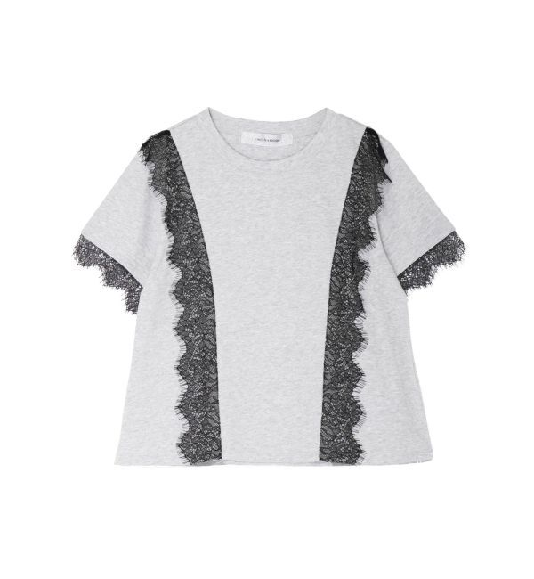 LAGUNAMOON「レースドッキングTシャツ」|Tシャツ・カットソー|