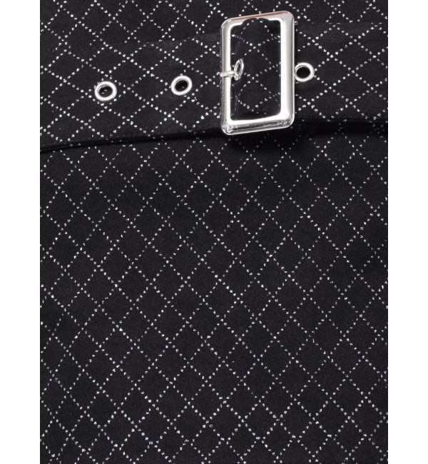 GYDA「Glitter print beltブラウス」|シャツ・ブラウス|