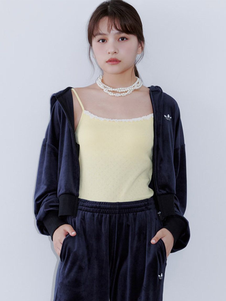 SNIDEL「テレコカップインキャミトップス」|キャミソール|YEL