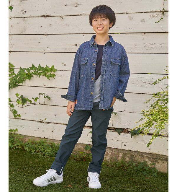 ikka kids「【親子コーデ】フェイクスエード／デニムシャウター（110~160cm）」|シャツ・ブラウス|