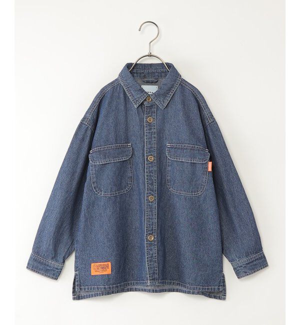ikka kids「【親子コーデ】フェイクスエード／デニムシャウター（110~160cm）」|シャツ・ブラウス|