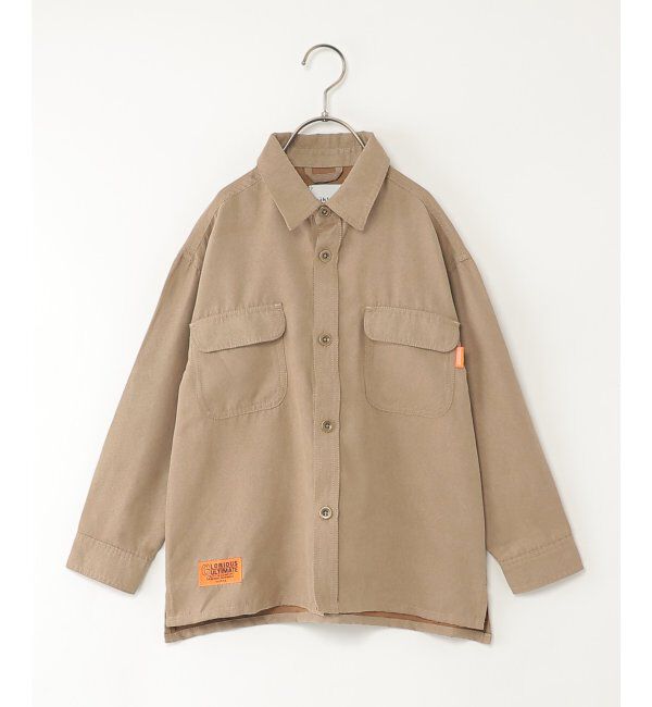 ikka kids「【親子コーデ】フェイクスエード／デニムシャウター（110~160cm）」|シャツ・ブラウス|