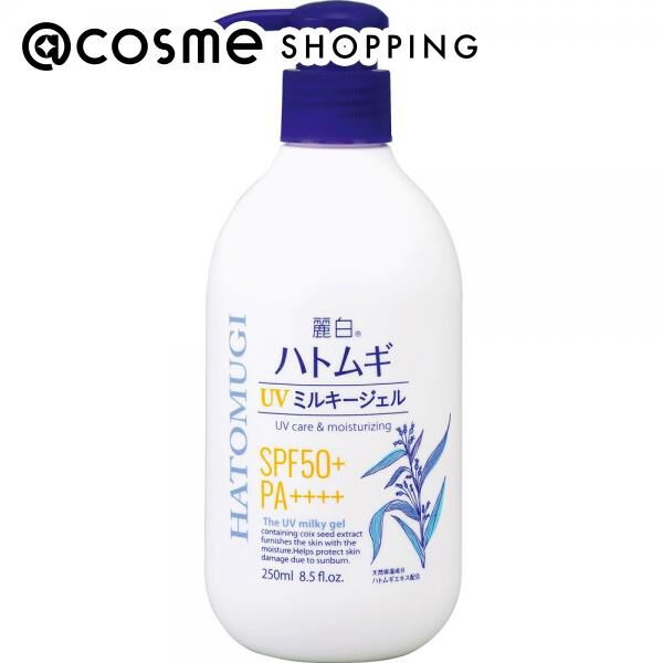  「麗白 ハトムギ UVミルキージェル ポンプタイプ(本体） (250ml)」|ボディ保湿|その他