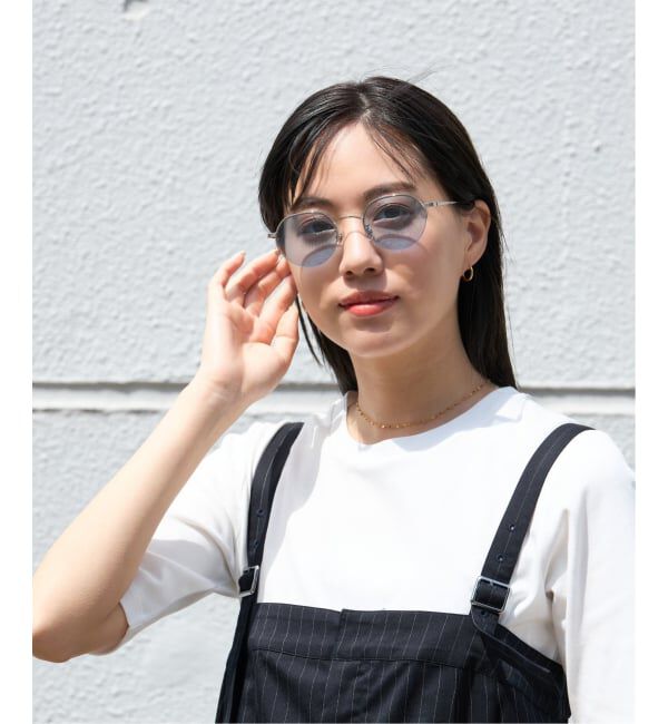  「SUNCUTGlasses/UV100%CUT サングラス カラーレンズ メタルフレーム UVカット 紫外線対策 Zoff」|サングラス|