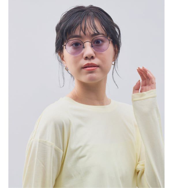  「SUNCUTGlasses/UV100%CUT サングラス カラーレンズ メタルフレーム UVカット 紫外線対策 Zoff」|サングラス|ブラウン