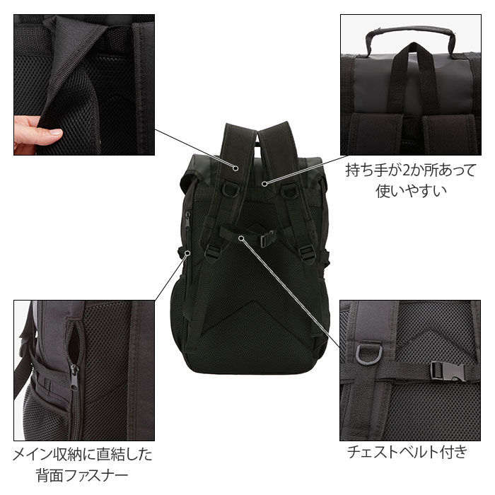 BACKYARD FAMILY「リュック メンズ 大容量 通販 学生 高校生 通学 通勤 レディース A4 大学生 シンプル ロゴ」|リュック|