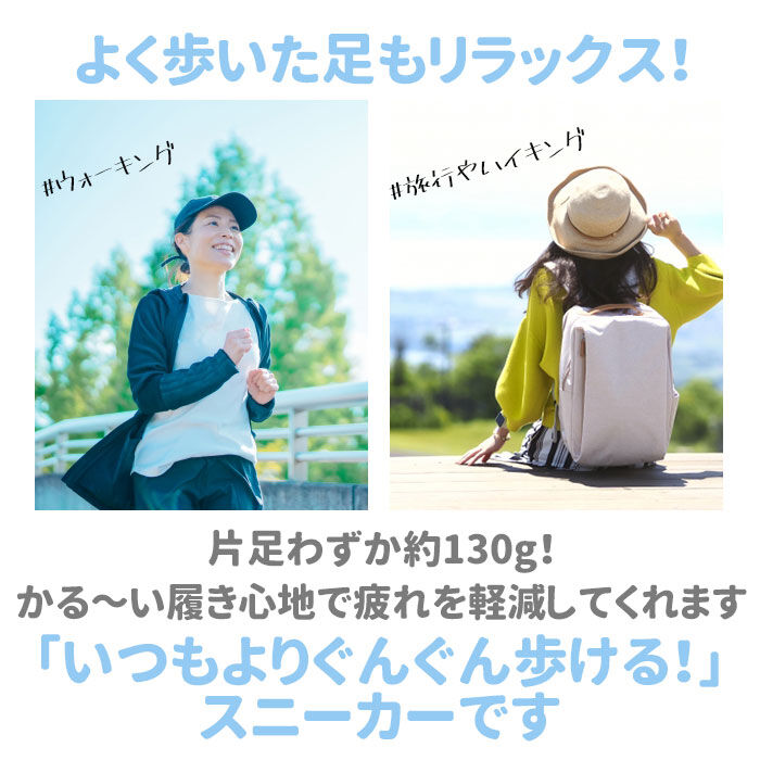 BACKYARD FAMILY「スニーカー レディース 軽量 通販 軽い かるかる リラックス 幅広 3E 歩きやすい 履きやすい」|スニーカー|