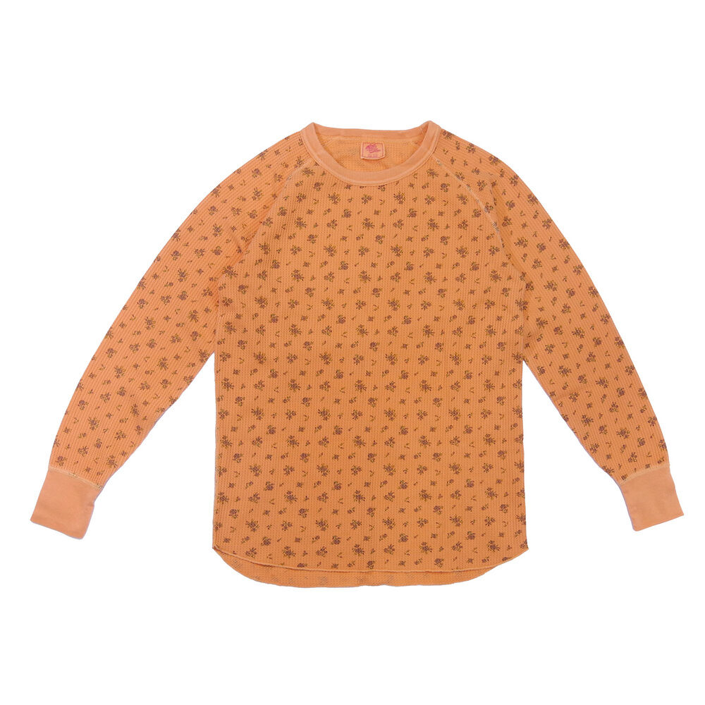 BACKYARD FAMILY「ロングtシャツ レディース 長袖 通販 JEMORGAN ジェーイーモーガン 長袖Tシャツ 花柄」|Tシャツ・カットソー|オレンジ1