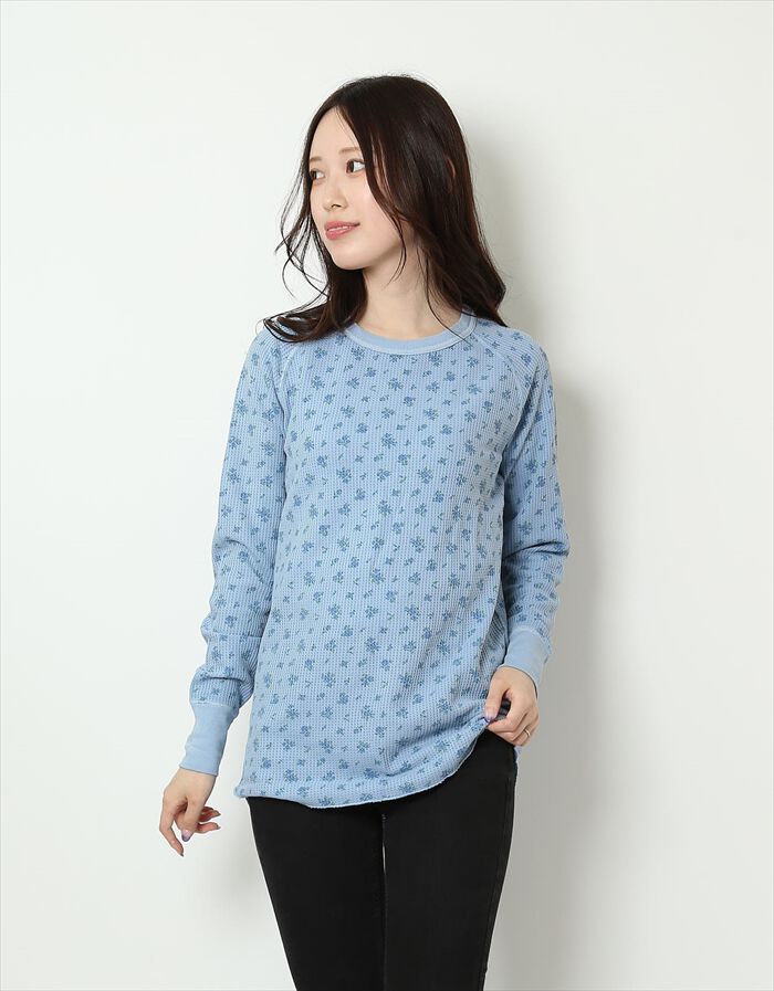 BACKYARD FAMILY「ロングtシャツ レディース 長袖 通販 JEMORGAN ジェーイーモーガン 長袖Tシャツ 花柄」|Tシャツ・カットソー|