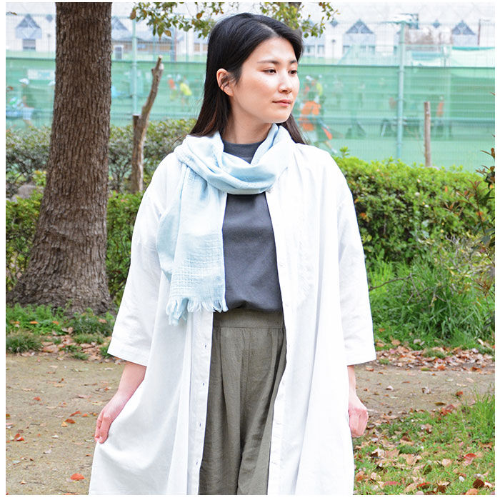BACKYARD FAMILY「ストール マフラー uv 通販 コットンマフラー タオルマフラー 今治産 四季彩マフラー」|マフラー|