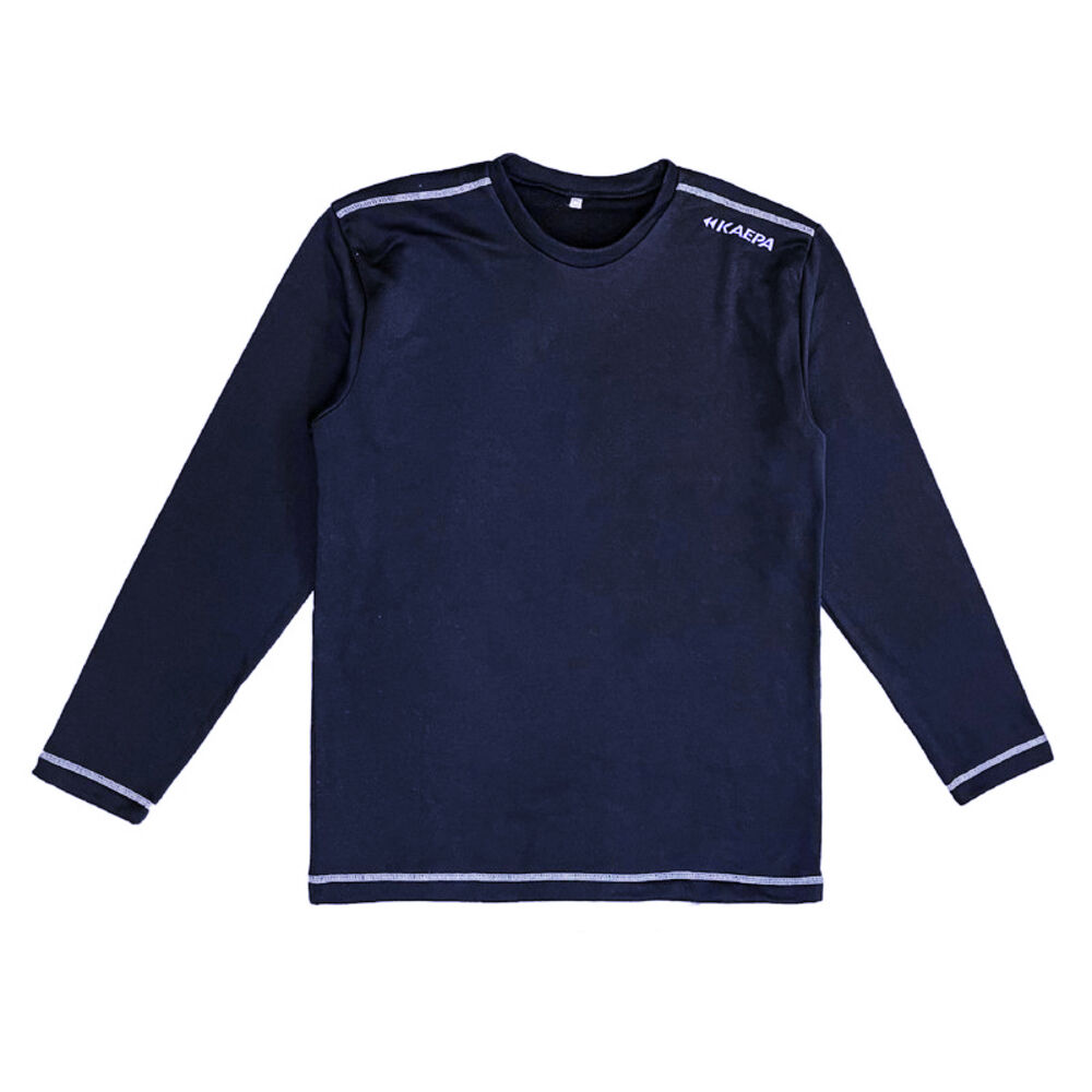BACKYARD FAMILY「長袖 tシャツ メンズ 通販 Kaepa 長袖丸首シャツ Tシャツ カットソー フリース トップス」|インナー|ブルー1