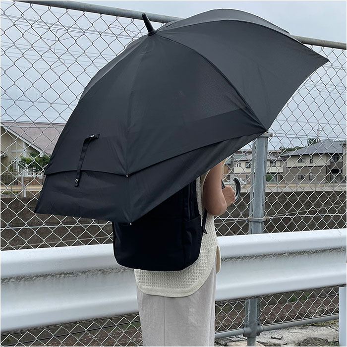 BACKYARD FAMILY「雨傘 レディース 長傘 通販 60cm スライド ワンタッチ ジャンプ式 グラスファイバー」|傘|