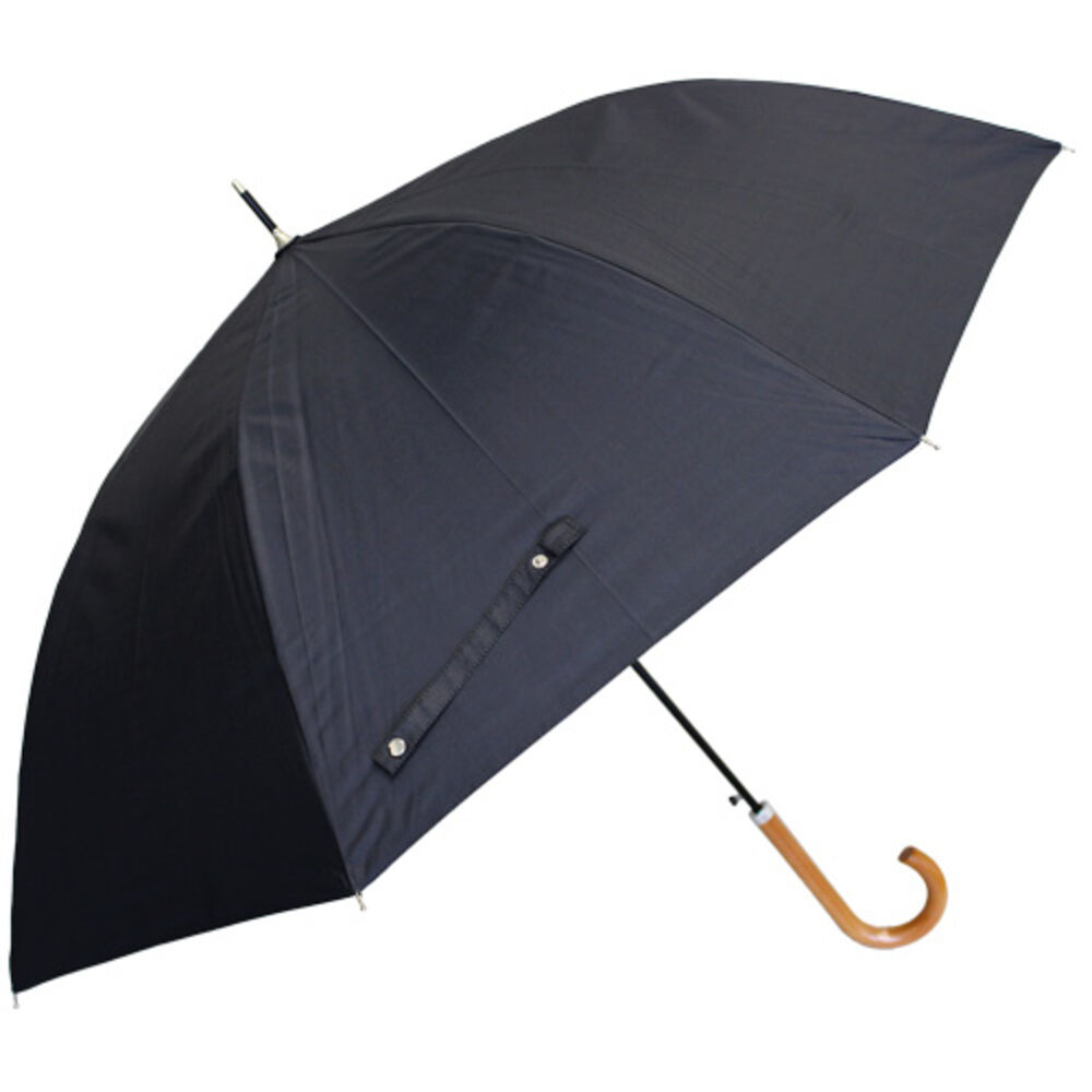 BACKYARD FAMILY「晴雨兼用傘 長傘 遮熱 通販 傘 晴雨兼用 ジャンプ傘 60センチ 60cm 雨傘 日傘 かさ」|傘|ブラック1