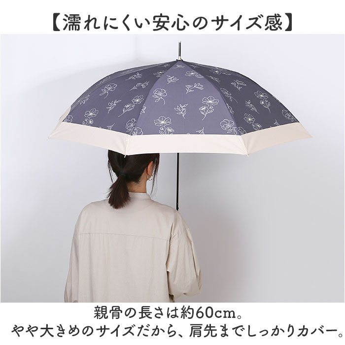 BACKYARD FAMILY「おしゃれ 長傘 レディース 通販 ジャンプ傘 60cm 傘 ジャンプ かさ カサ 雨傘 丈夫」|傘|
