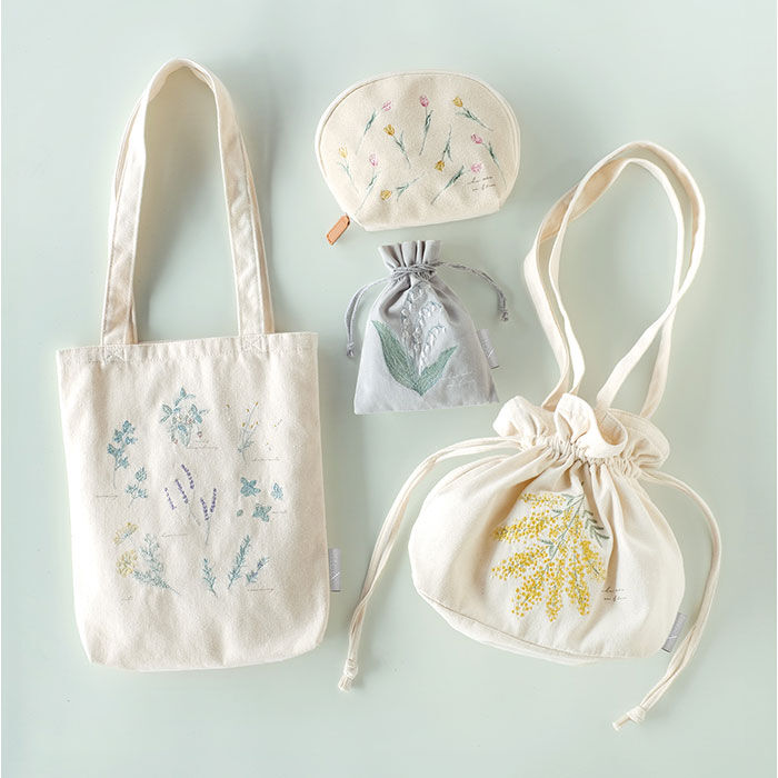BACKYARD FAMILY「刺繍 ポーチ かわいい 通販 刺繍ポーチ トラベルポーチ シェルポーチ 刺繍シェルポーチ」|ポーチ|