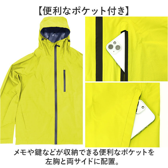 BACKYARD FAMILY「コヤナギ レインウェア レインジャケット 通販 MV7600J メンズ 合羽 カッパ かっぱ 雨具」|レインコート|